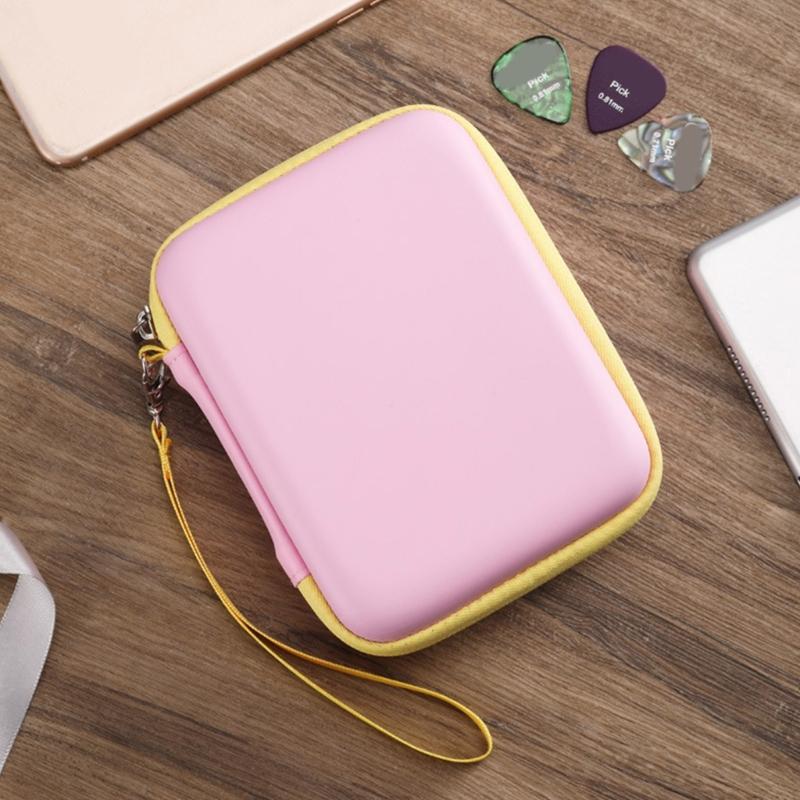 Universal Picks Pouch Storage Box Guitar Pick Holder Case Splashproof Pouch Carrying Bag with Lanyard Guitar Accessory