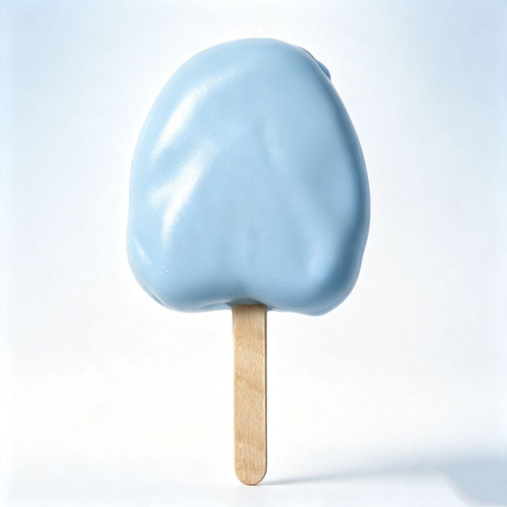 Crunch Sound Ice Cream Squishy Food Theme Crispy Squeeze Toy Wax Coating Squishy Desktop Gift
