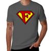 Super F T-Shirt cute tops Aesthetic clothing plus sizes oversized T-shirt men