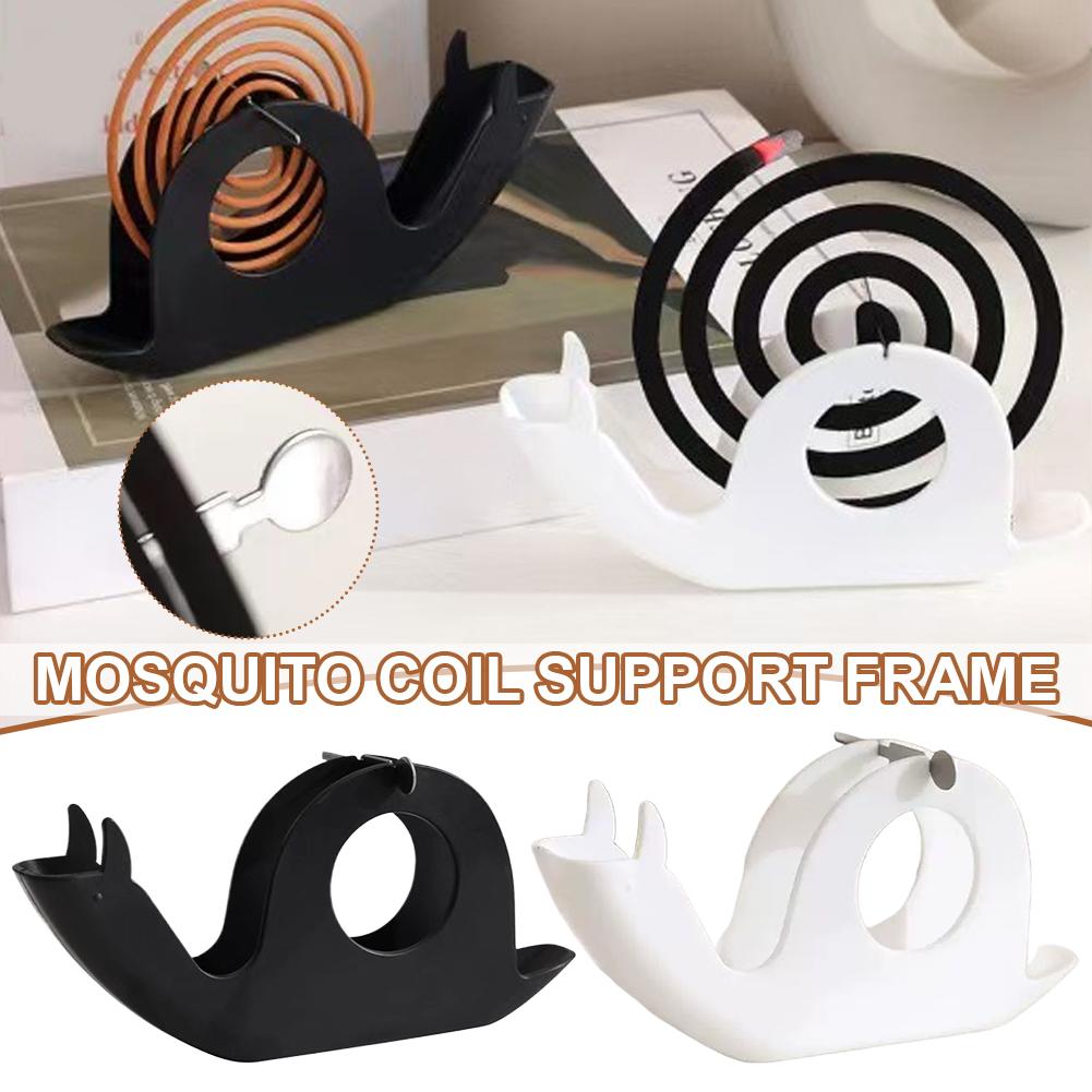 Snail Mosquito Coil Holder Household Anti Scalding Mosquito Coil Tray Bedroom Sandalwood Plastic Fireproof Support Bracket