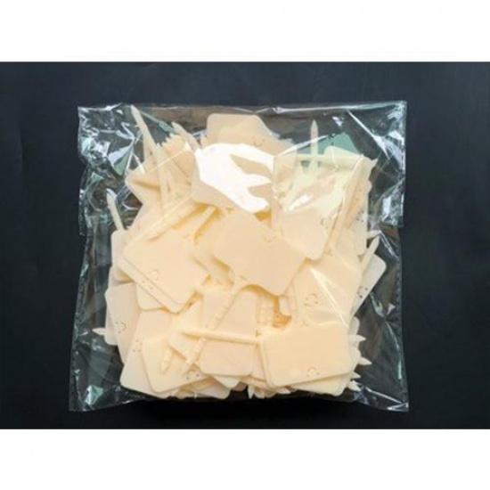 

Этикетка для рассады Детская бирка Пластиковый Т-образный садовый цветок Толстый маркер Растение 96x49mm светло-розовый