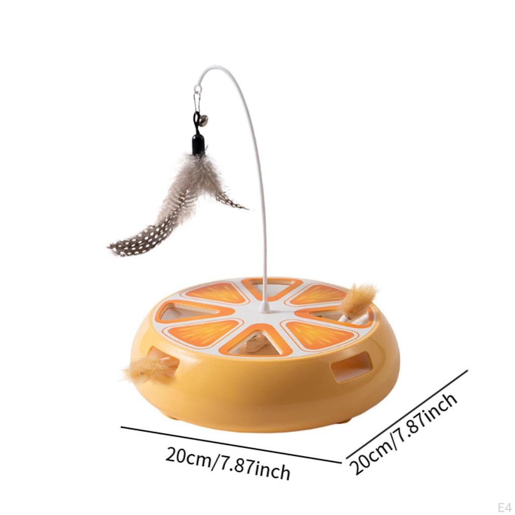 Automatic Teaser Interactive Cat Toy Funny Electronic Supplies Lightweight 360° Rotating Kitten