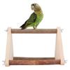 Přenosný přírodní dřevěný stojan s bidýlky pro ptáky, hračky pro malé a středně velké papoušky