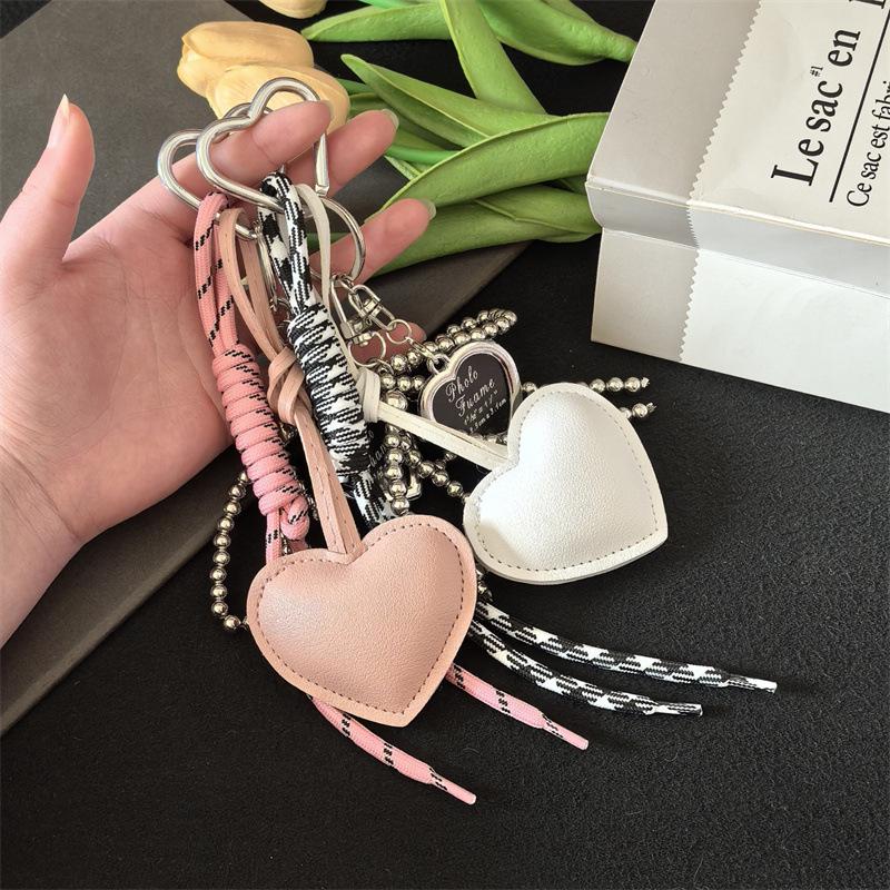 Miu Style Bag Charm: Korean Braided Rope Keychain for Backpacks & DIY Accessories