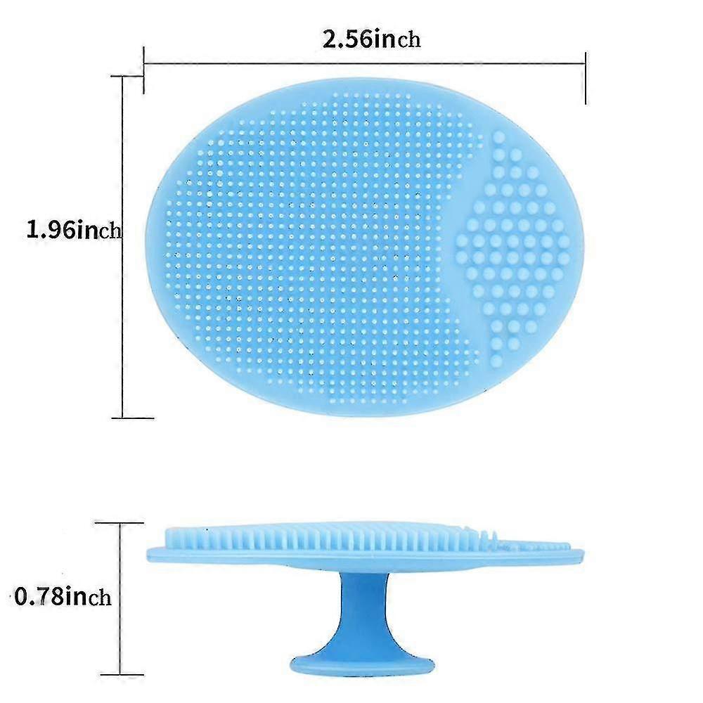 Wabjtam Facial Scrub, 2-pack Soft Silicone Scrub, Facial Exfoliator, Facial Scrub, Silicone Scrub, Massage Pore Cleansing, Blackhead Removal Exfoliato