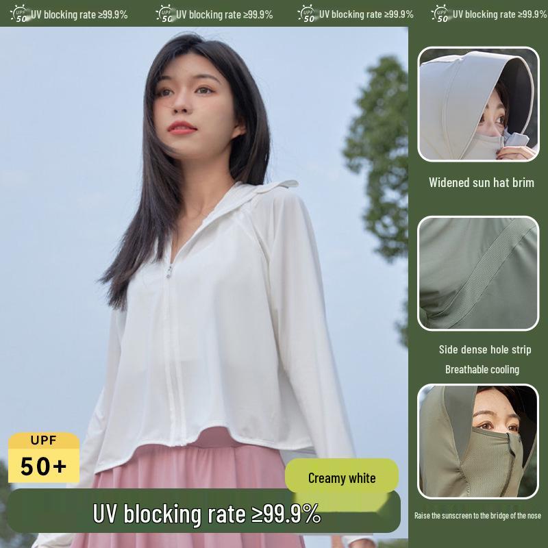 Sonnenschutzjacke für Damen mit LSF 50+ – leicht, kühl, mit Kapuze für den Sommer im Freien 2024.