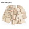 10-50pcs/set Unfinished Blank Rectangle Wooden Hanging Tags with Rope for Scrapbooing Party Favor Wedding Gift Tags