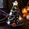 DIY Yarn Craft for Halloween Fun Tree Crochet Pack, Kit with Hooks And Step Project by Guide, Creative Handmade Knitting Supplies Festive Home Desktop