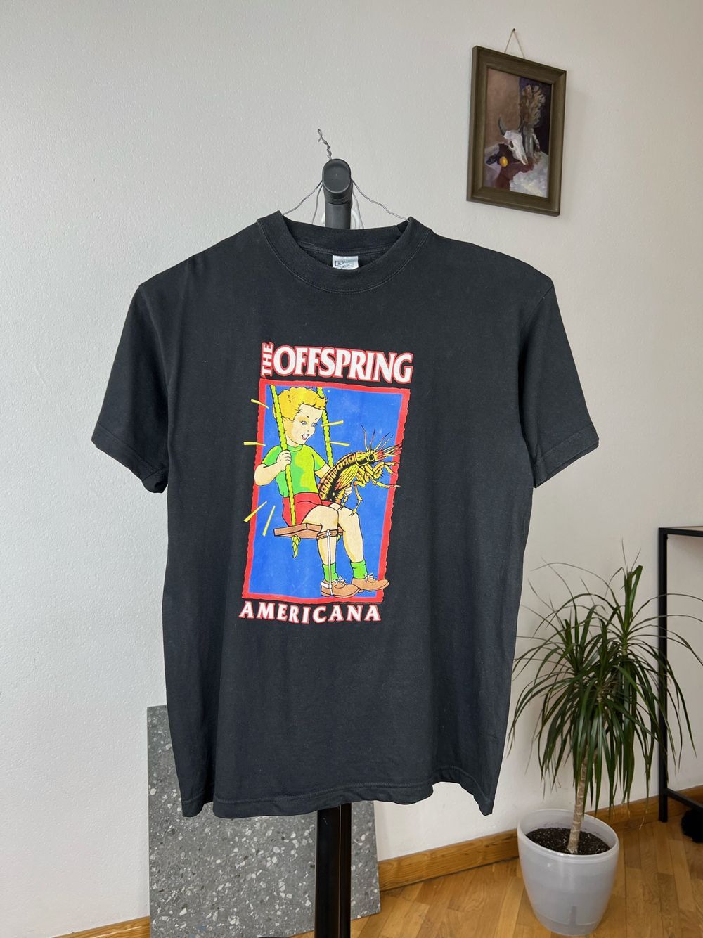Vintage 90 The Offspring American Promo Black Unisex Tshirt Reprint KH9764 S