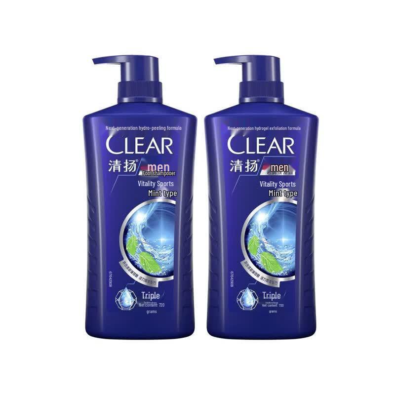 

Clear Men Anti-Dandruff Active Sport Mint Shampoo Twin Pack