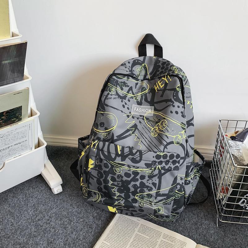 Мужской рюкзак с принтом граффити для женщин — фото 14