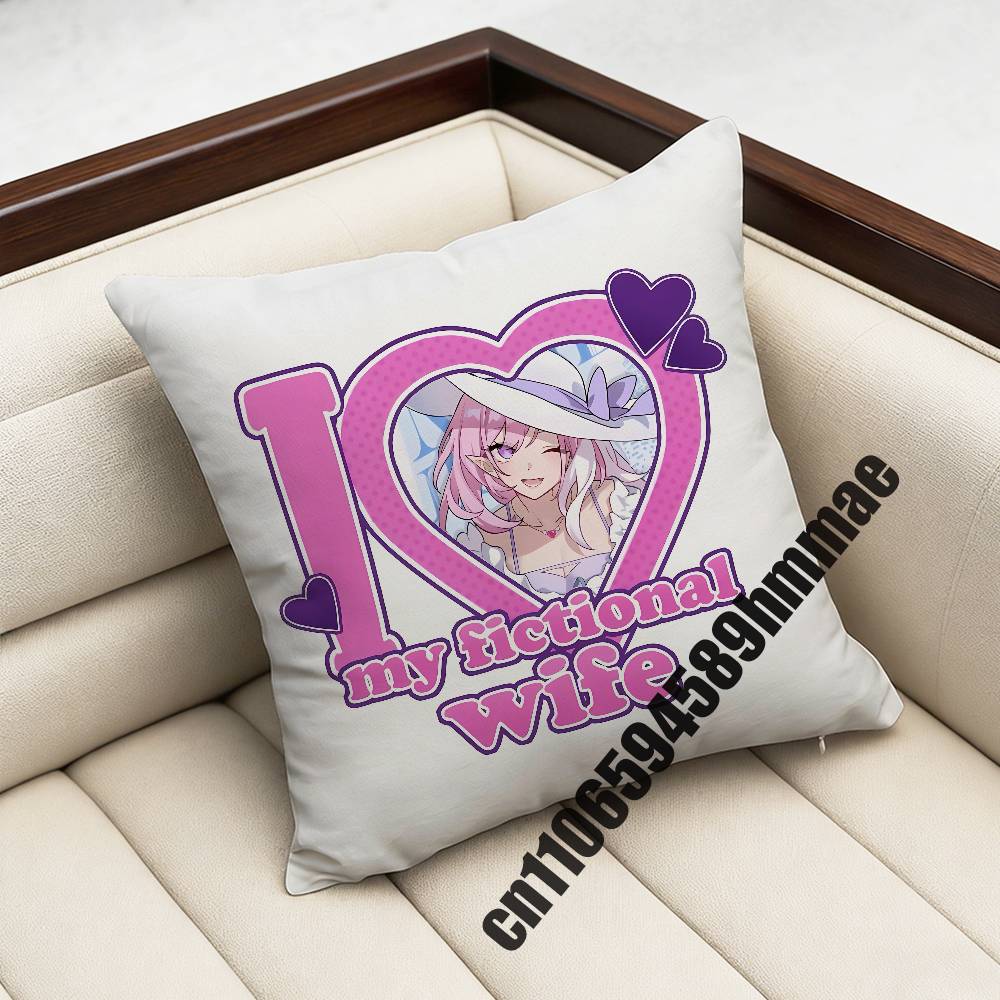 For Honkai Impact 3 Elysia Throw Pillow Case Sham 45X45Cm Decoration Square Sofa Pillowcase Pad Cover