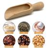 Wooden Bath Salt Spoon Natural Wood Multifunctional Scoop Ergonomic Handle Beech Kitchen Spoon for