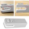 2-in-1 Mini Bag Sealer, Vacuum Sealer for Snacks, Mini Refillable Pouch Sealer, Seals and Cuts to Keep Food Fresh (Pink+Grey)