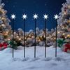 LED garden star lights 5 stars driven into the ground 2 M
