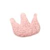 12Pcs Puffy Soft Teddy Plush Padded Patches Crown Appliques For DIY Clothes, Crafts, Hat, Bag, Woolen Gloves, Socks Decor