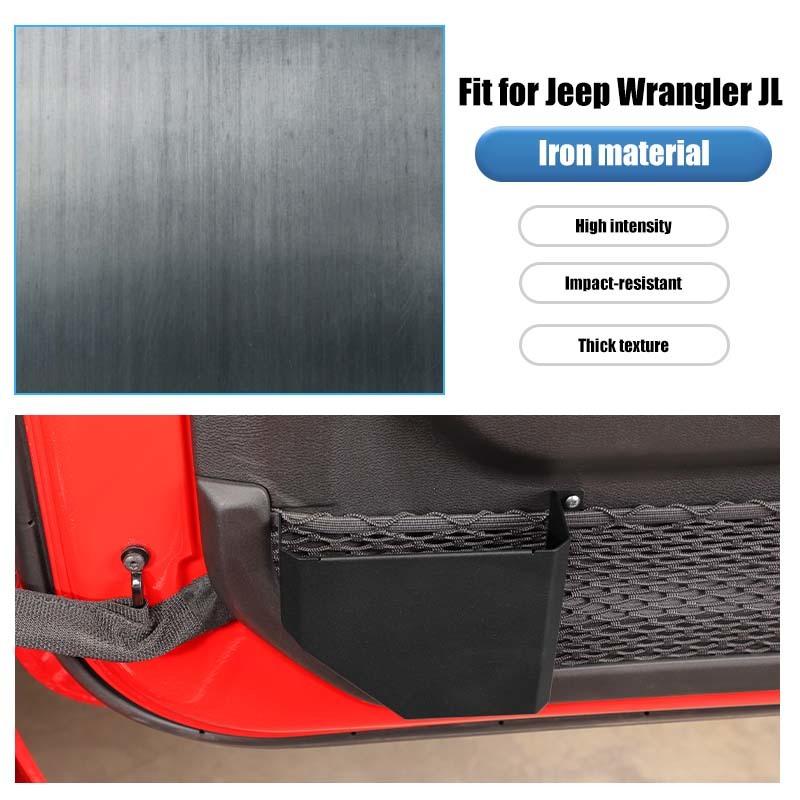 Front Door Pocket Storage Box For Jeep Wrangler JL For JT Gladiator 2018-2023 Organizer Container Stowing Tidying Accessories