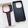 Red Spliced Carbon Fiber Leather Phone Case For IQOO 15 Ultra 13 Iqoo Z11 Turbo Z10 Turbo Pro + Lens Heightening Protects Cover