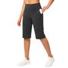 Capris de Yoga de Cintura Alta para Mujer con Bolsillo Bermudas Deportivos Elásticos para Fitness Running Gimnasio Entrenamiento Deportes