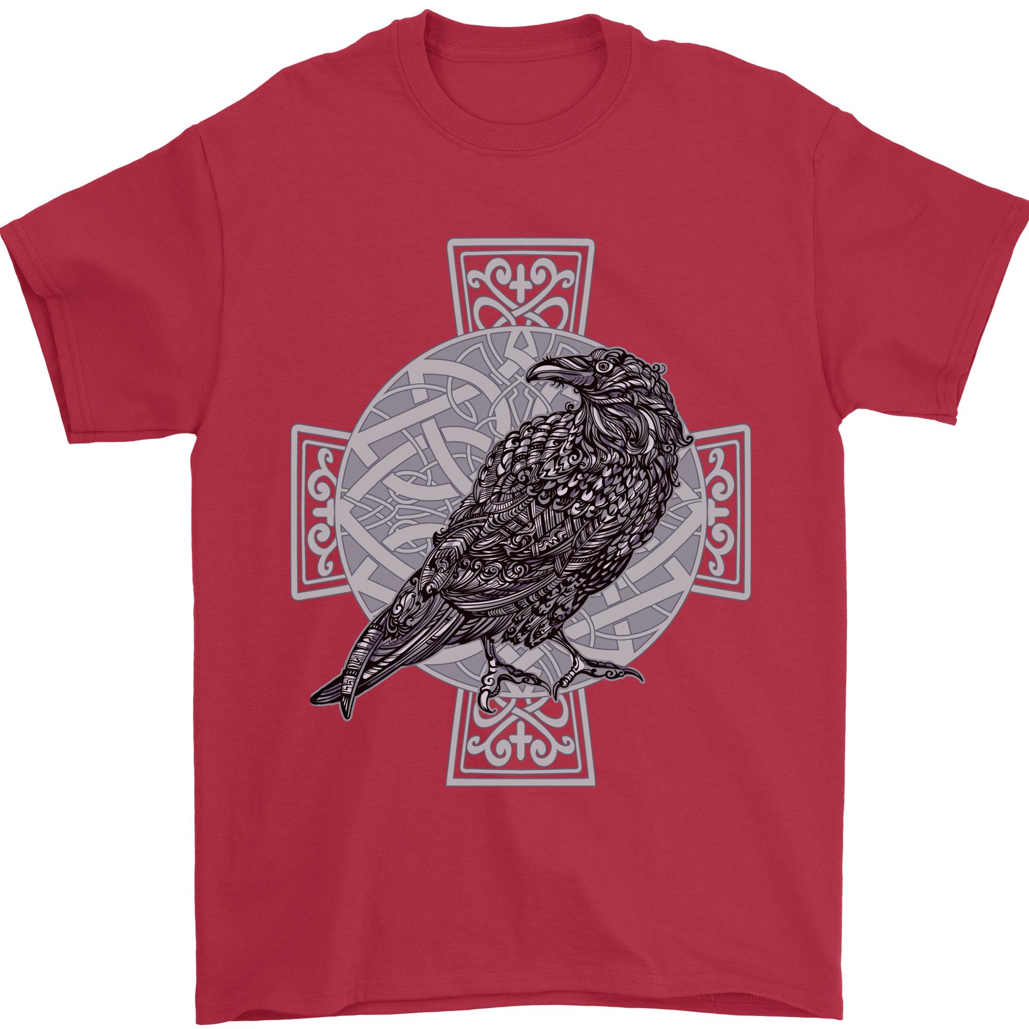 Odin Celtic Raven Viking Tattoo Cross Runic Unisexs TShirt 100 Cotton S