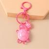 Plastic 3D Turtles Charm Keychain Accessory Fashionable Animal Shape Key Rings Tortoise Bag Decoration for Women