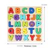 Wooden Alphabet Puzzle Blocks For Kids Educational Toy With Diy Shape Matching For Early Learning