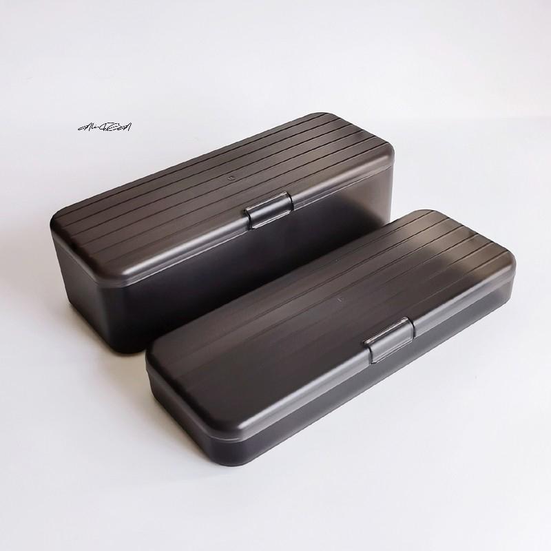 1Pc Transparent Plastic Cosmetic Storage Box Makeup Brush Pen Holder Stationery Organizer Bucket for Students