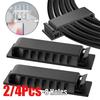 8-Loch-Kabel-Organizer Selbstklebende Kabelclips USB-Kabelmanagement-Klemme Home Schreibtisch Wand-Kabelhalter Ladekabel-Manager