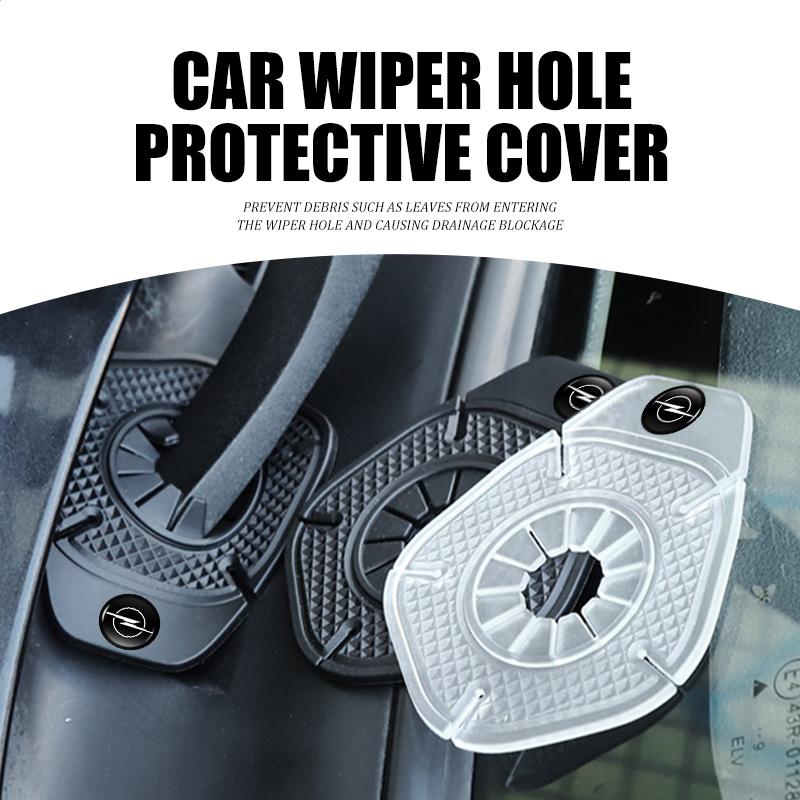 2pcs Car Wiper Hole Wiper Arm Bottom Anti-Leaf Protection Pad For Opel Corsa D Astra G H J K F Mokka C Zafira B Vectra