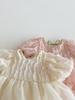 Summer Baby Girl Puff Sleeve Lace Romper - Cute Backless Design