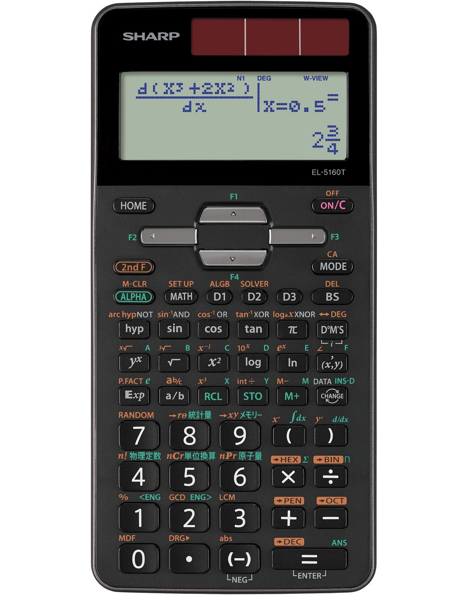 

Научный калькулятор Sharp Pythagoras Expert Model EL-5160T-X чёрный