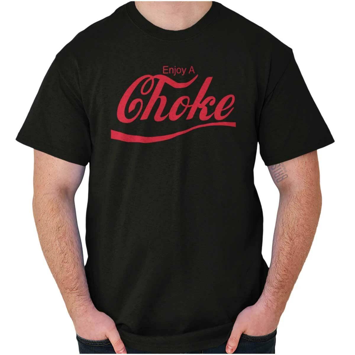 Funny Jujitsu Fight Humor Enjoy A Choke Joke Womens or Mens Crewneck T Shirt Tee XS