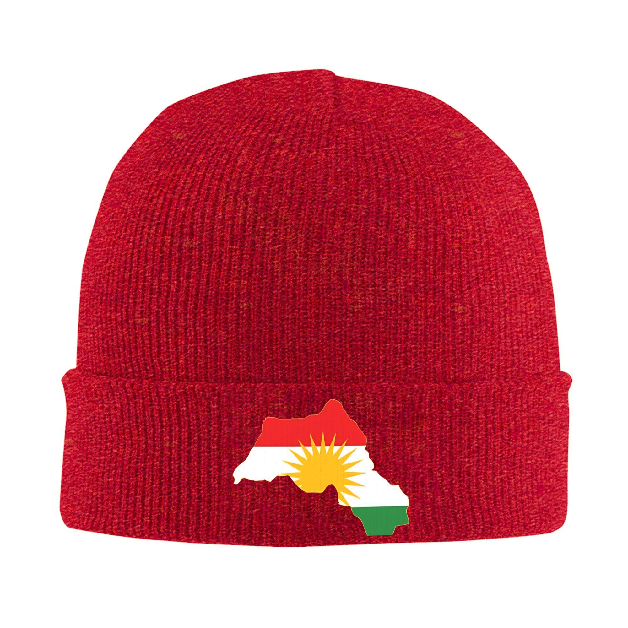 

Kurdistan Flag Beanie Hats Bonnet Hats Unisex Adult Cute Gym Knitting Hat Autumn Winter Design Warm Soft Caps One Size