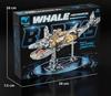 Mechanical Whale Model Building Blocks - Educational Animal Toy for Kids, Compatible with Lego