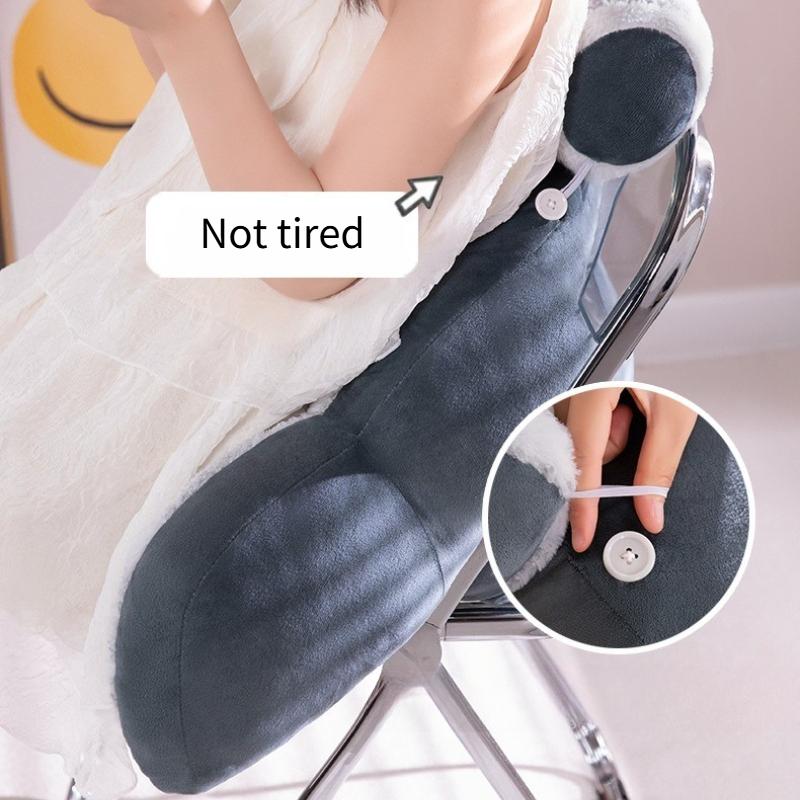 Multi-purpose Summer Cool Latex Pad Cartoon Lumbar Support Pillows Breathable Sofa Pillow Napping Pillows Soft and Comfortable Seat Cushion removable