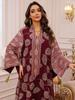 AB423 Plus Size Women's Embroidered Sequin Robe Dress - Middle Eastern, European, American Style