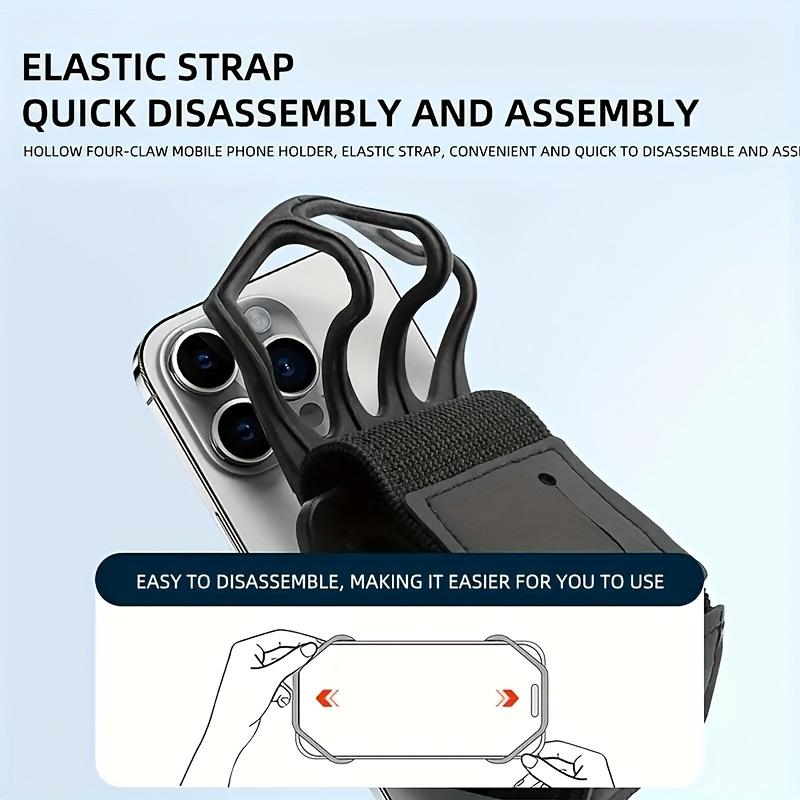 Rotatable Arm Band 360° Rotatable Detachable Running Arm Band | Universal Fitness Wristband with Secure Phone Holder, for Outdoor Sports and Gym