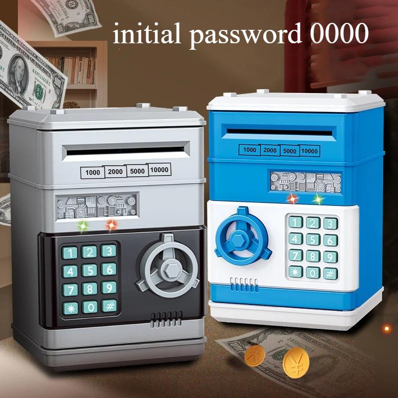 Creative Piggy ATM Bank Mini Secure Password Coin Counter Automatic Digital Cash Saving Box Lock Money Box Designed for Children Birth Date Present