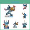 Bezaubernder Cartoon Anime Stitch Acryl Anhänger Weihnachtsbaum Dekoration DIY Basteln