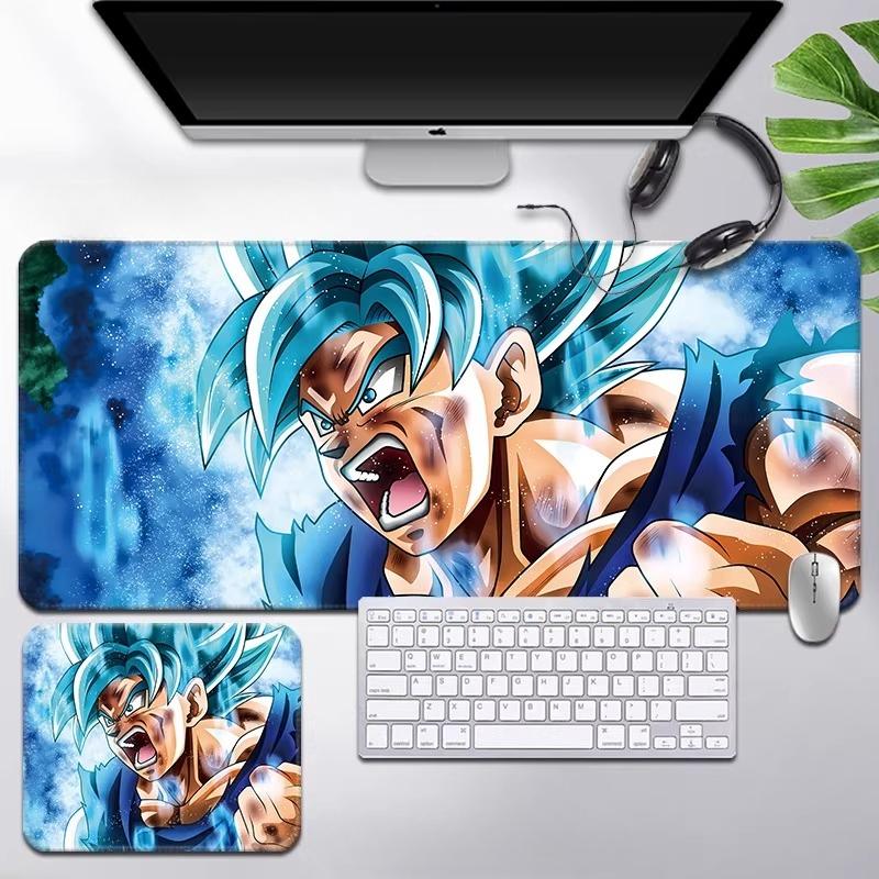 2025 Man Mouse Pad Super Popular Dragon Ball Mouse Pad Son Goku Printing Pattern Large Gaming Keyboard Office Desk Mat Super Saiyan Animation Desk Mat