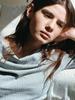 UNNOUT Draped Shirring T-Shirt Gray