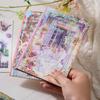 20 Sheets PET Die Cut Stickers Book Girl's Flower Decorative Handmade Scrapbooking Material Diary Album Craft Supplies