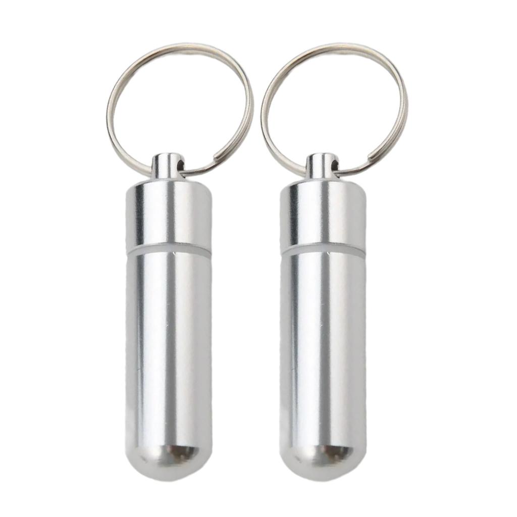 Waterproof Pills Box Mini Aluminum Alloy Travel Medicine Storage Box Scratch & Abrasion Resistance for Travel Outdoors