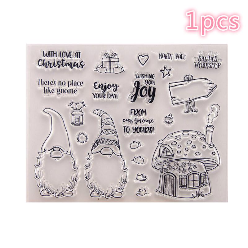 Грибной дом Прозрачный прозрачный силиконовый штамп Печать для DIY Скрапбукинг / фото Альбом Прозрачный штамп 1pcs