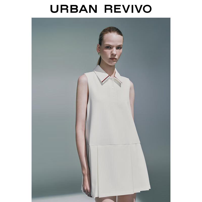 UR Women's Polo Collar A-line Sleeveless Dress