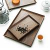 Walnut Tray Rectangular Wooden Tea Tray Mug Tray Afternoon Tea Coffee Storage Tray Solid Wooden Snack Tray