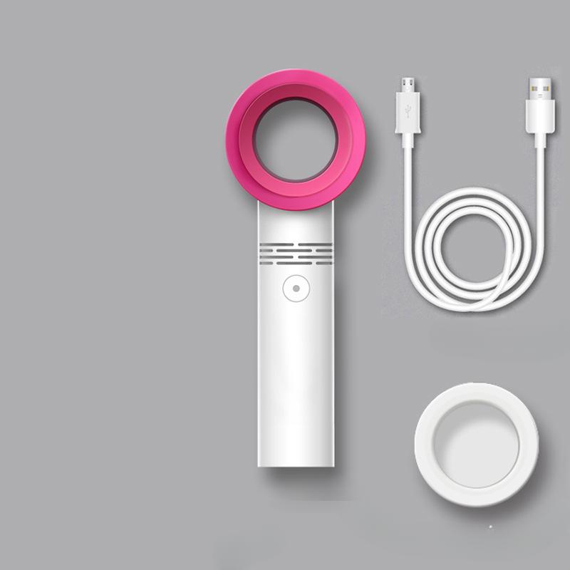Handheld Leafless Fan for Home Use USB Charging Desktop Small Fan Outdoor Mini Portable Heat Dissipation and Cooling Fan