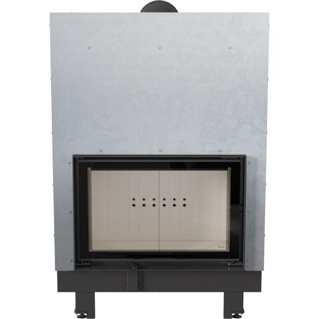 Steel fireplace KRATKI MBO 15 kW Ø 200 Lift-up self closing door