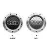 4pcs 146mm Gray Black Car Rim Cover Wheel Center Hub Caps 8D0601165K For 8s TT A2 A3 A4 A8 S6 Q5 Q7 RS6 Car logo Accessoriess8