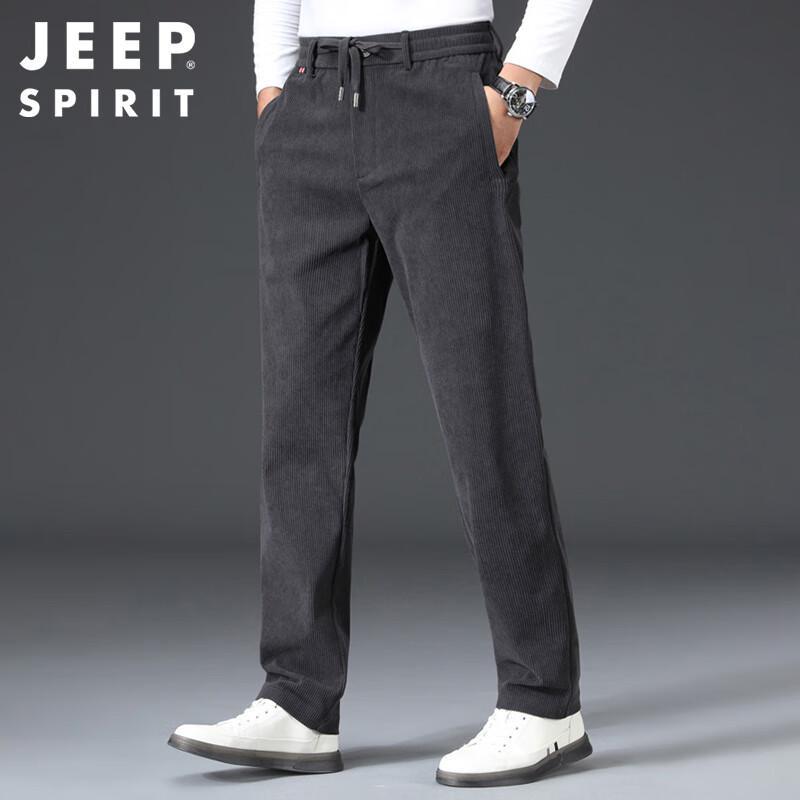 JEEP SPIRIT Men's Autumn/Winter Corduroy Business Casual Pants